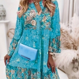Liora – Boho-Kleid mit fließendem Schnitt und floraler Eleganz