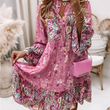 Liora – Boho-Kleid mit fließendem Schnitt und floraler Eleganz
