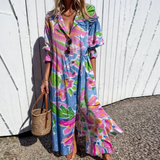 Noelia – Blusenkleid mit lebendigem Blumenprint