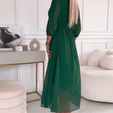 Niobe - Edles Damenkleid mit Mittellangen Ärmeln