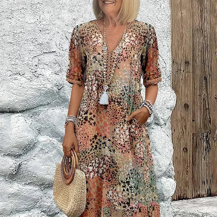 Skye - Sommerkleid mit V-Ausschnitt