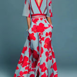 Jade – Elegantes Maxikleid mit Blumenmuster