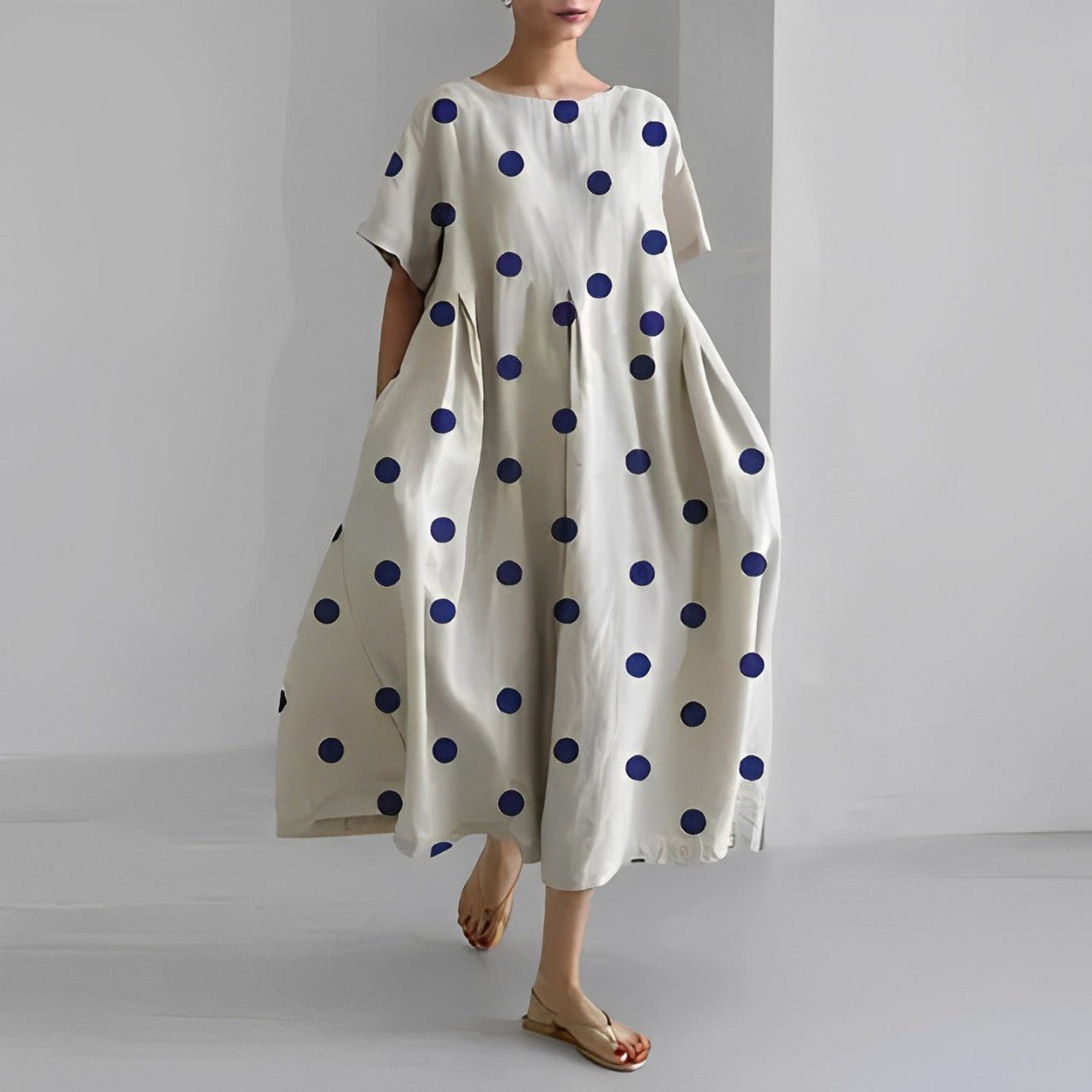 Naomi - Boho Maxikleid mit Blumen für den Frühling